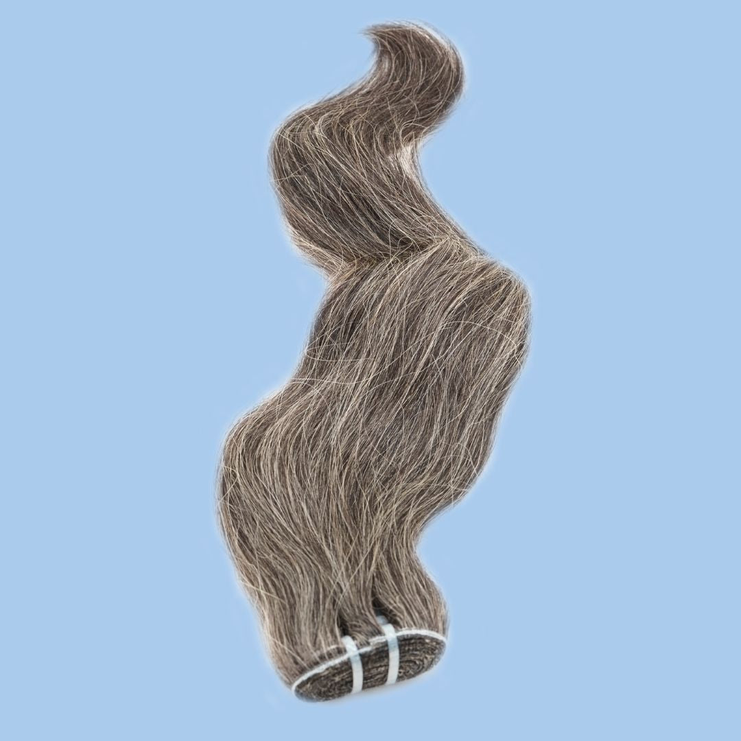 Vietnamese Natural Gray Hair Extensions
